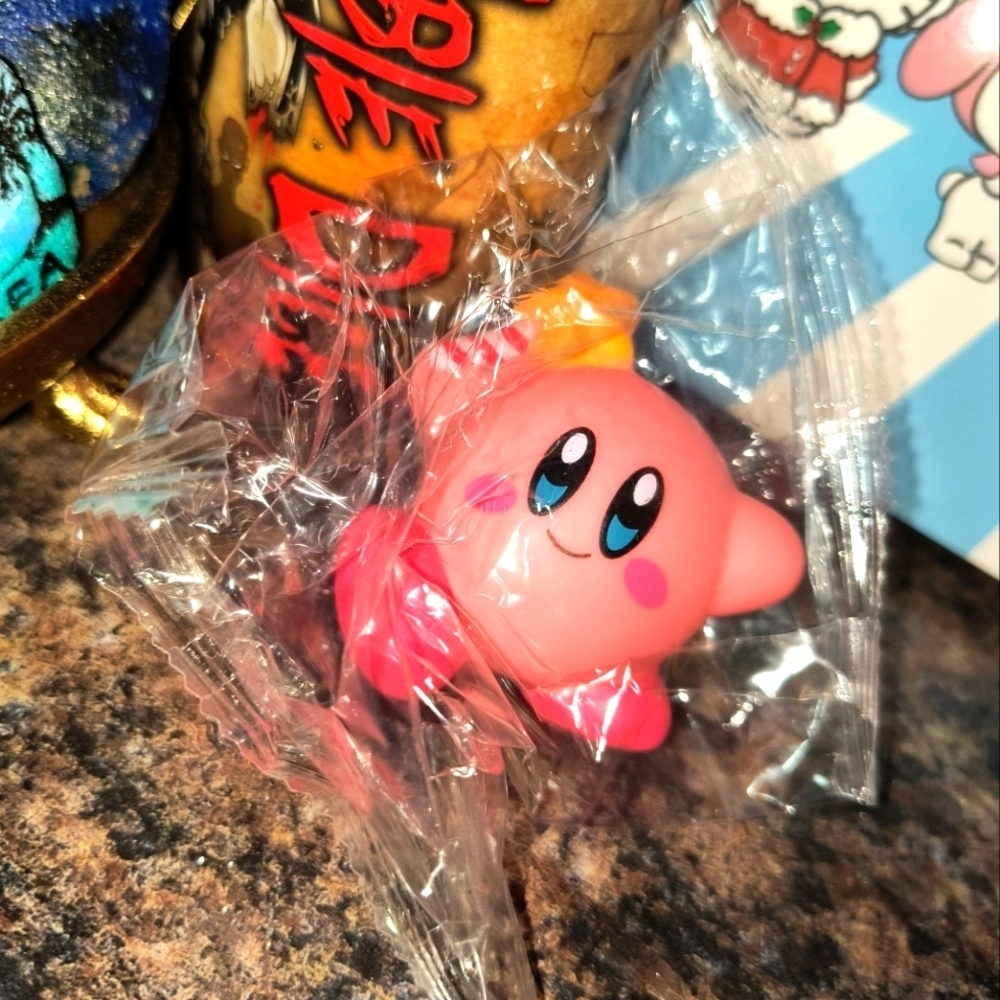 Pink Kirby Kids Toy figure wand star Nintendo accessories